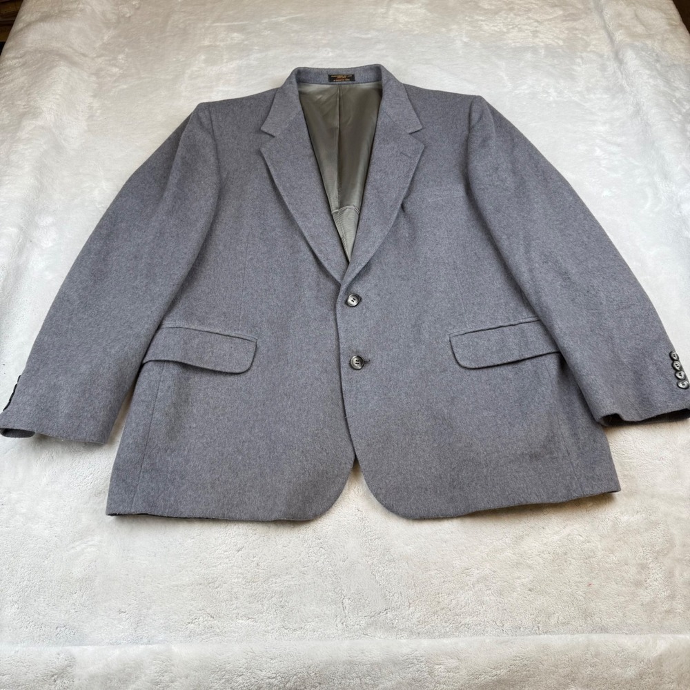 Men's diBenedetto Jerry Leonard Big Tall Gray Wool Blend Blazer Jacket